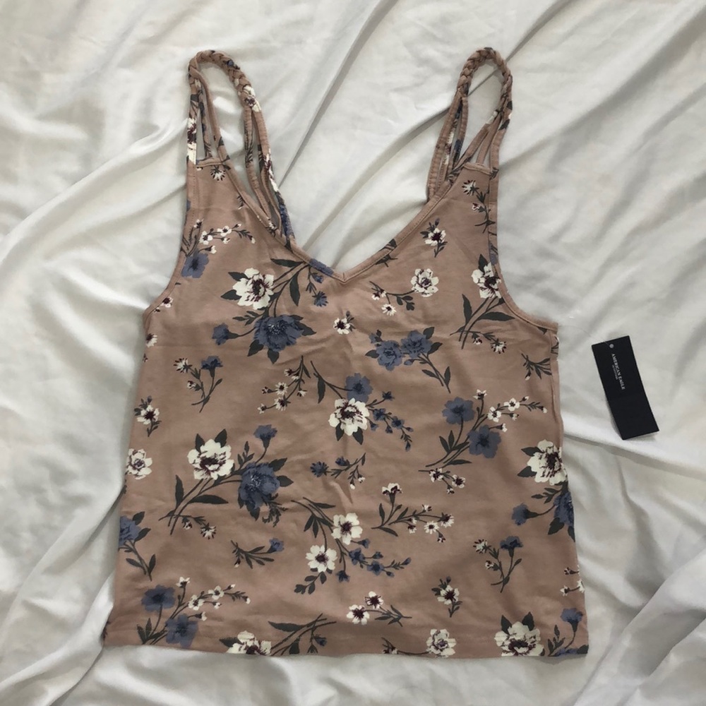 floral american eagle tank